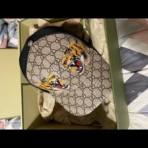 Tigers print GG supreme baseball hat